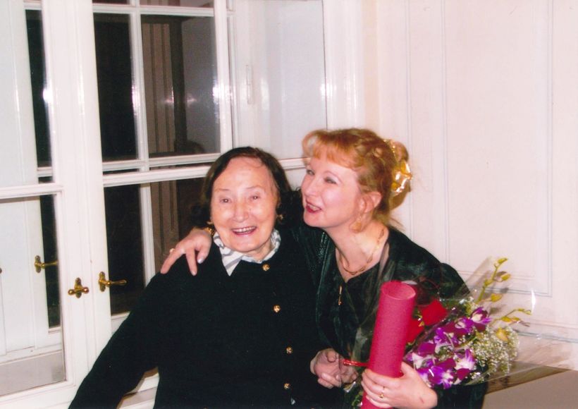 elena Kazárová with Božena Brodská, doctor's viva 2004. Photo: Private archive H.K.